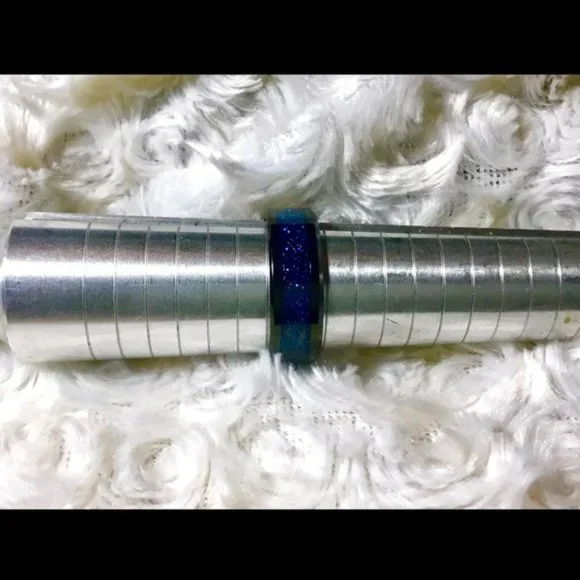 Hieroglyphic Electric Blue Black SS Band - Picture 6 of 15